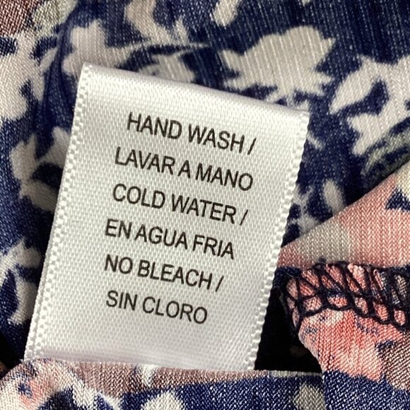 Naif Mixed Print Floral Patchwork BOHO Peasant Top Sz L #21M - Picture 7 of 7